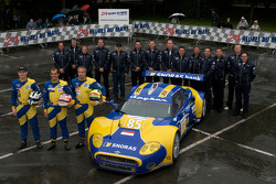 #85 Snoras Spyker Squadron Spyker C8 Laviolette: Jarek Janis, Tom Coronel, Jeroen Bleekemolen