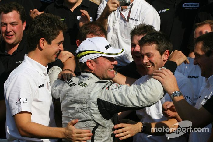 E a festa da Brawn GP.