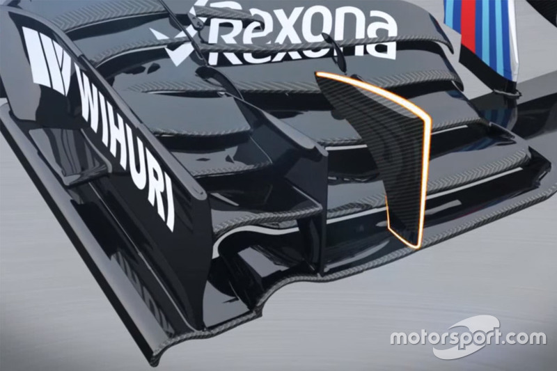 Frontflügel des Williams FW38