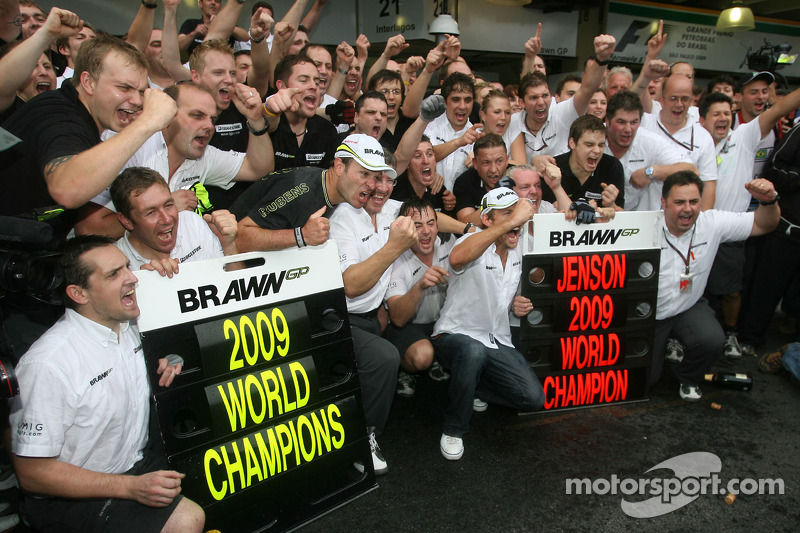 Jenson Button, Brawn GP y Rubens Barrichello, Brawn GP