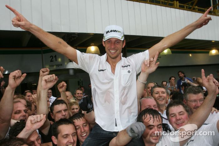Jenson Button, campeón del mundo de Fórmula 1 del año 2009 con Brawn GP