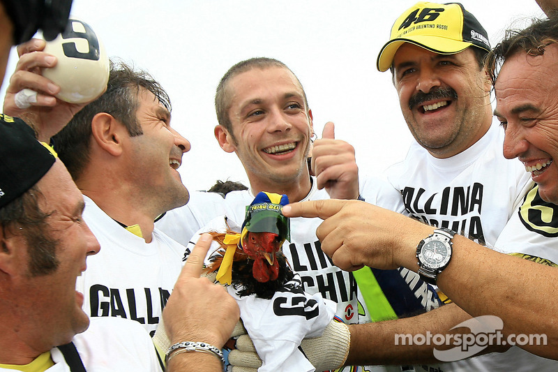 2009 MotoGP-kampioen Valentino Rossi, Fiat Yamaha Team viert zijn titel