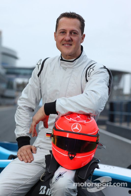 Michael Schumacher prueba un coche de la GP2