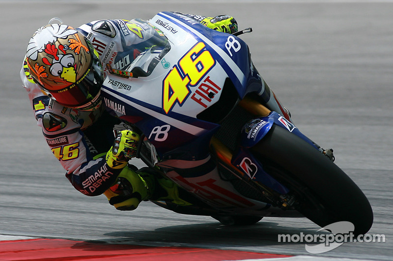 Valentino Rossi de l'équipe Fiat Yamaha