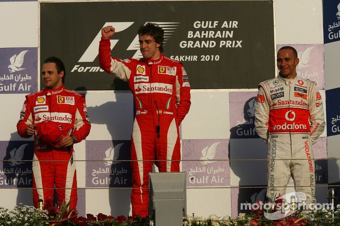 26. Fernando Alonso-Felipe Massa-Lewis Hamilton: 5º