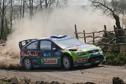 Микко Хирвонен и Ярмо Лехтинен, Ford Focus RS WRC08, BP Ford Abu Dhabi World Rally Team
