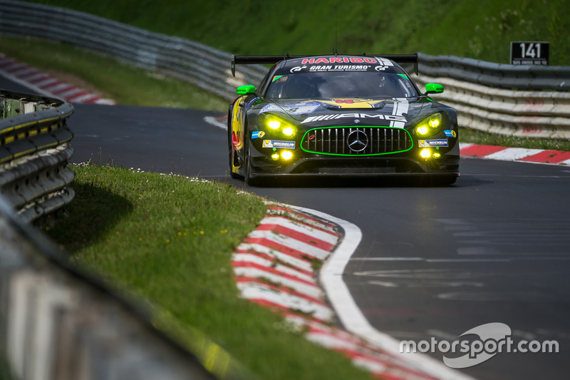 #88 Haribo Racing Team-AMG, Mercedes-AMG GT3: Uwe Alzen, Lance David Arnold; Maximilian Götz, Jan Seyffarth
