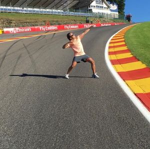 Felipe Massa na Eau Rouge