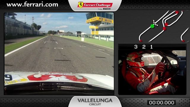 Ferrari 458 Challenge on-board camera: Lorenzo Casé at Vallelunga
